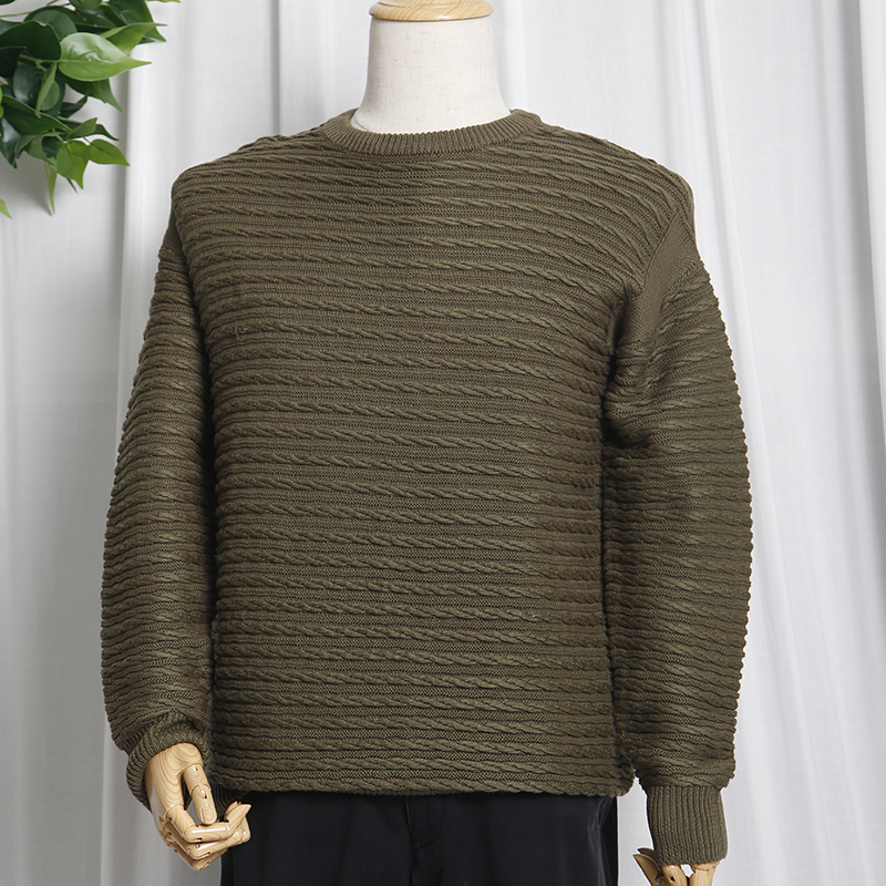 Men's small cable sweater
