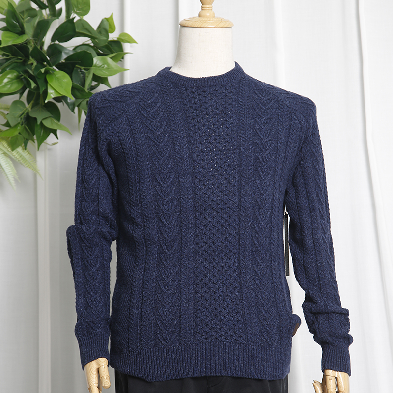 Men's cable sweater