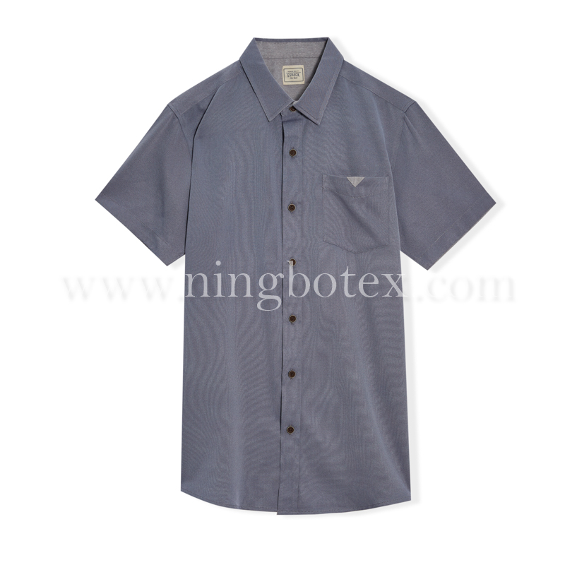 Mens S/S Shirt TC Solid Silk Finish TW021