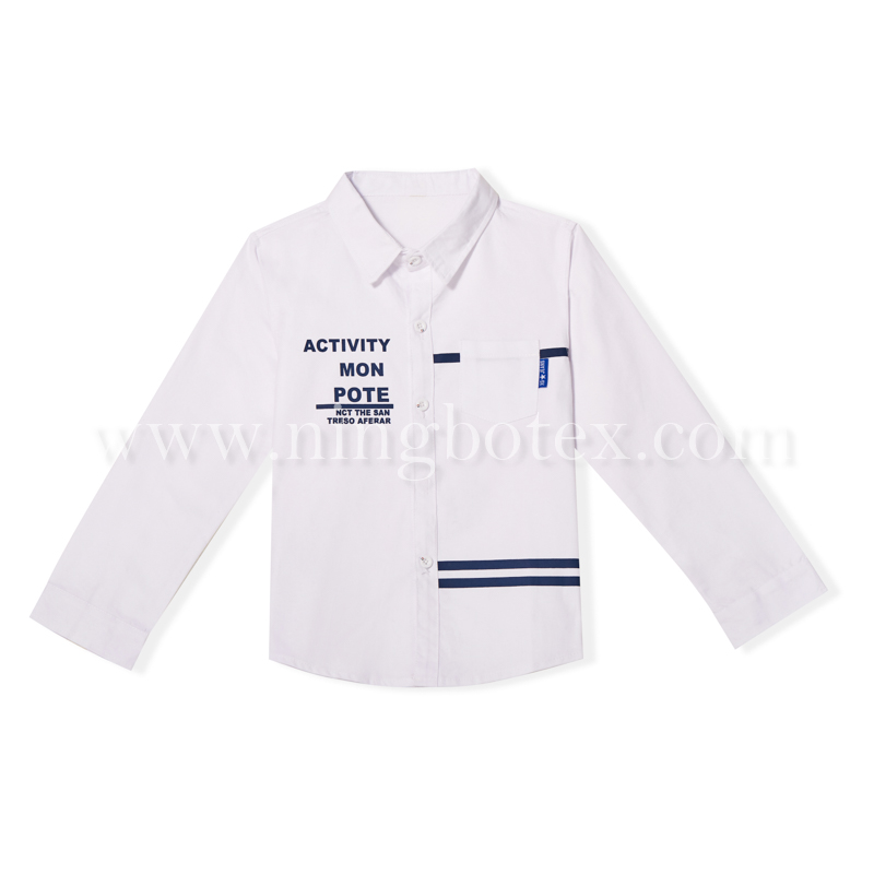 Boys L/S Cotton Oxford Casual Shirt