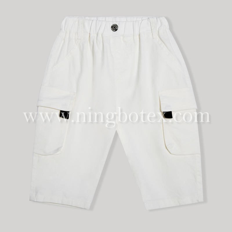 Boys bottom kids bottom cotton woven trousers
