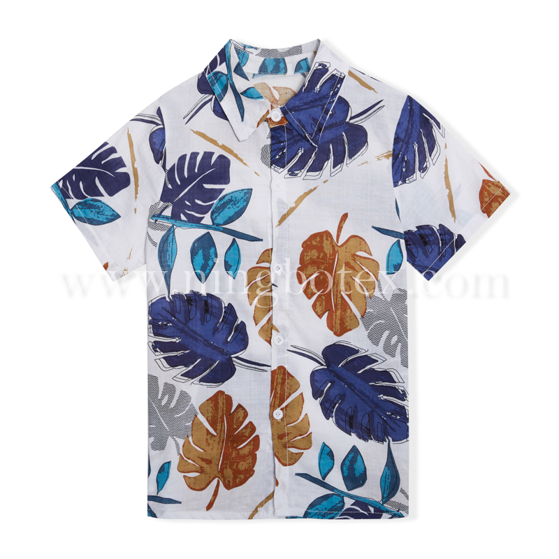 Boys S/S AOP Casual Shirt