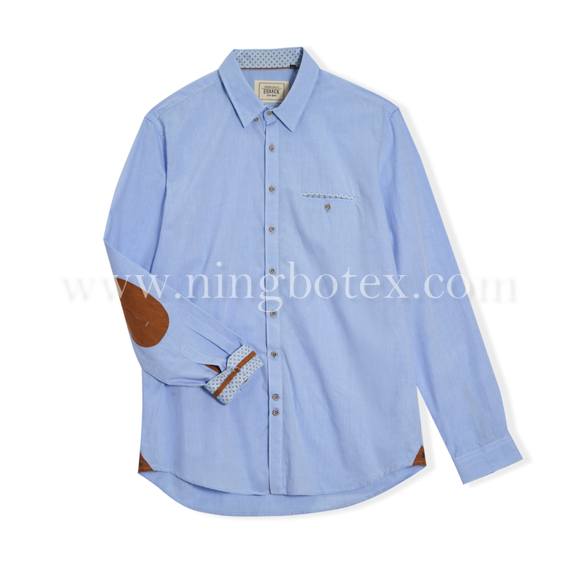 Mens L/S Chambray Fashion Shirt