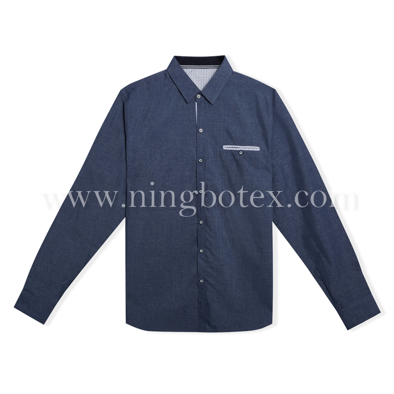 Mens LS Shirt Two Tone