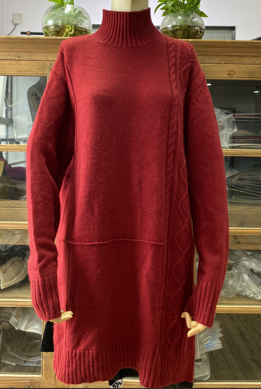 Womens' long sweater