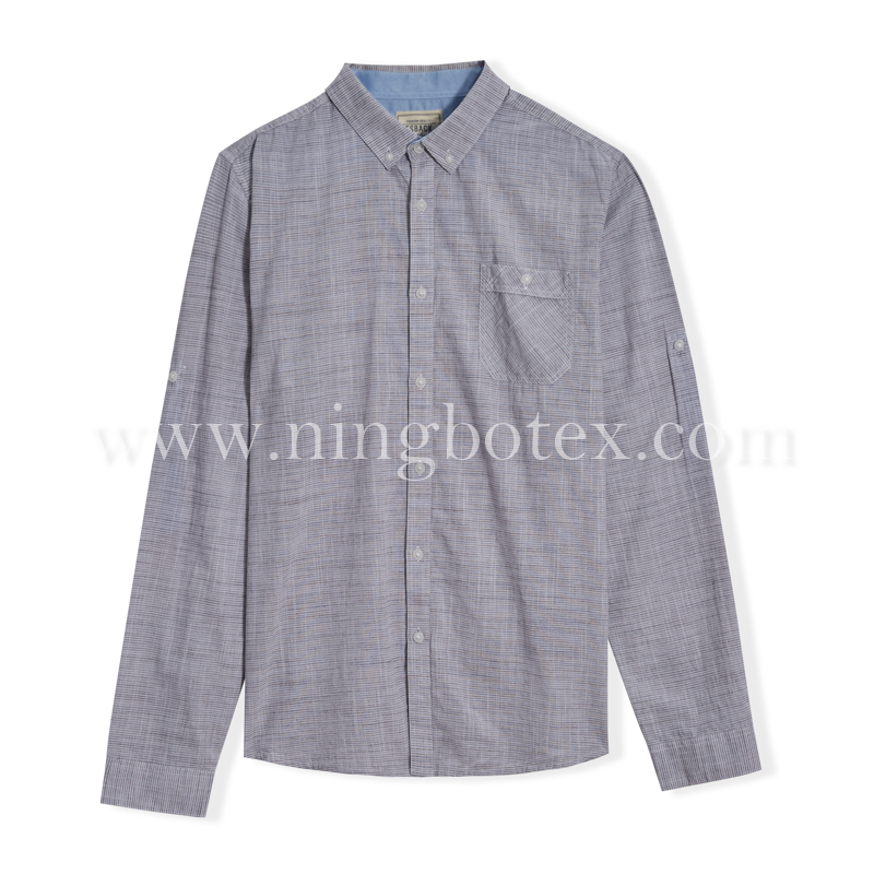 Mens LS Shirt Slub Yarn TW053