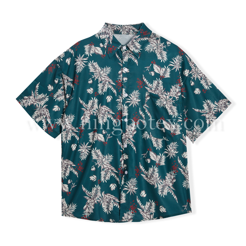 Mens SS Shirt Poly Print TW056