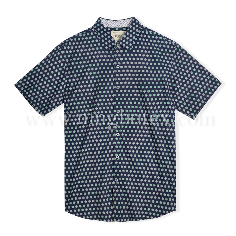 Mens SS Shirt Peached Print TW032