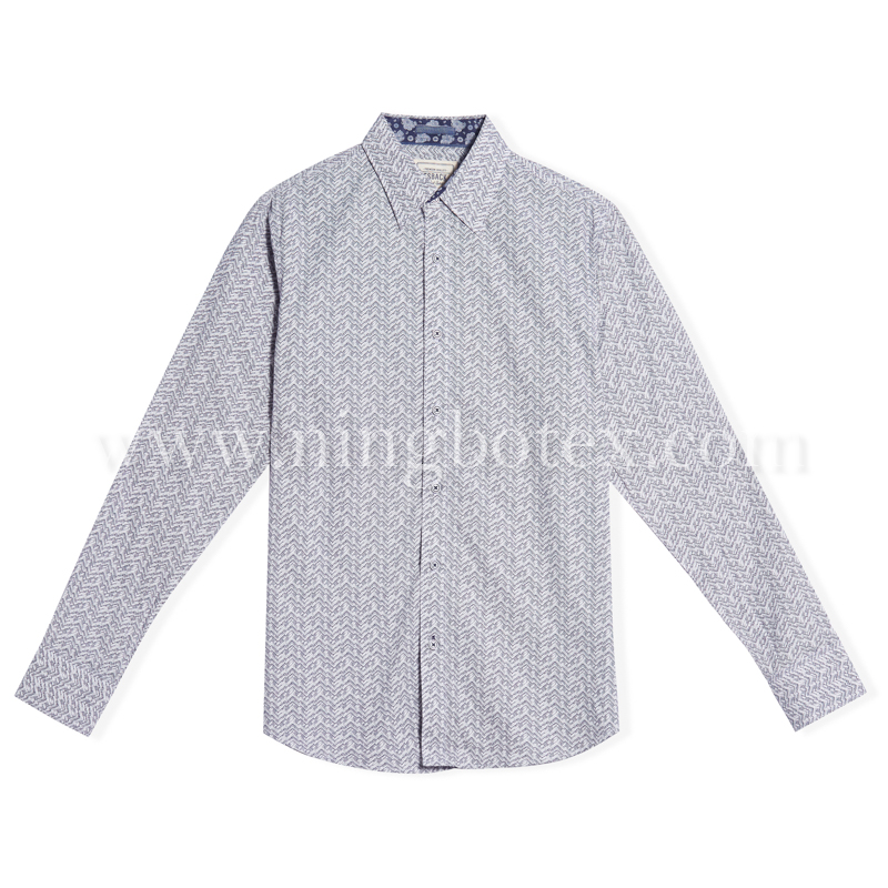 Mens Shirt Cotton Print TW076