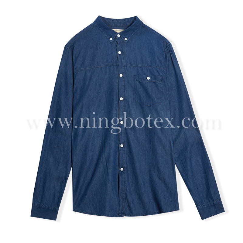 Mens LS Denim Shirt TW037