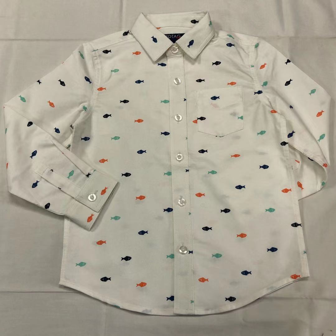 Boys long sleeve print shirt