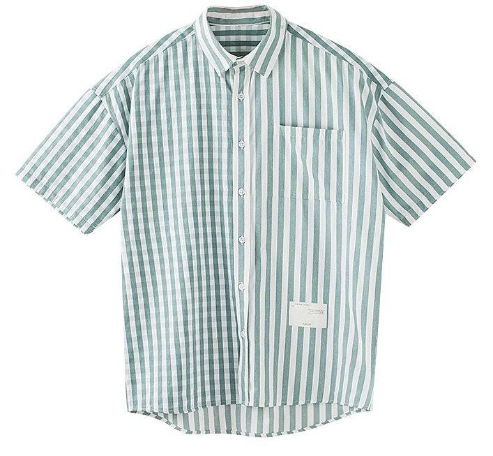 Mens SS Shirt mixed Check