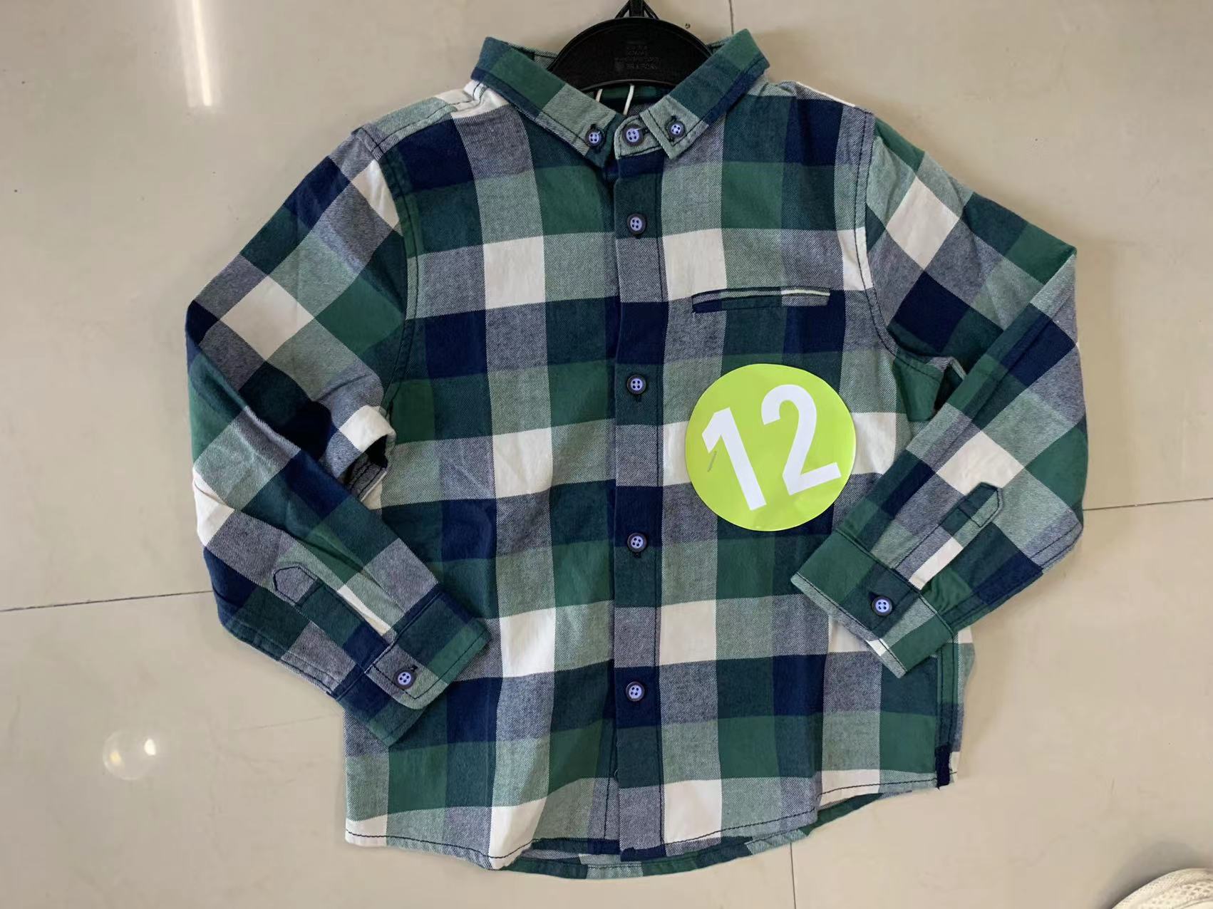 Boys woven flannel shirt