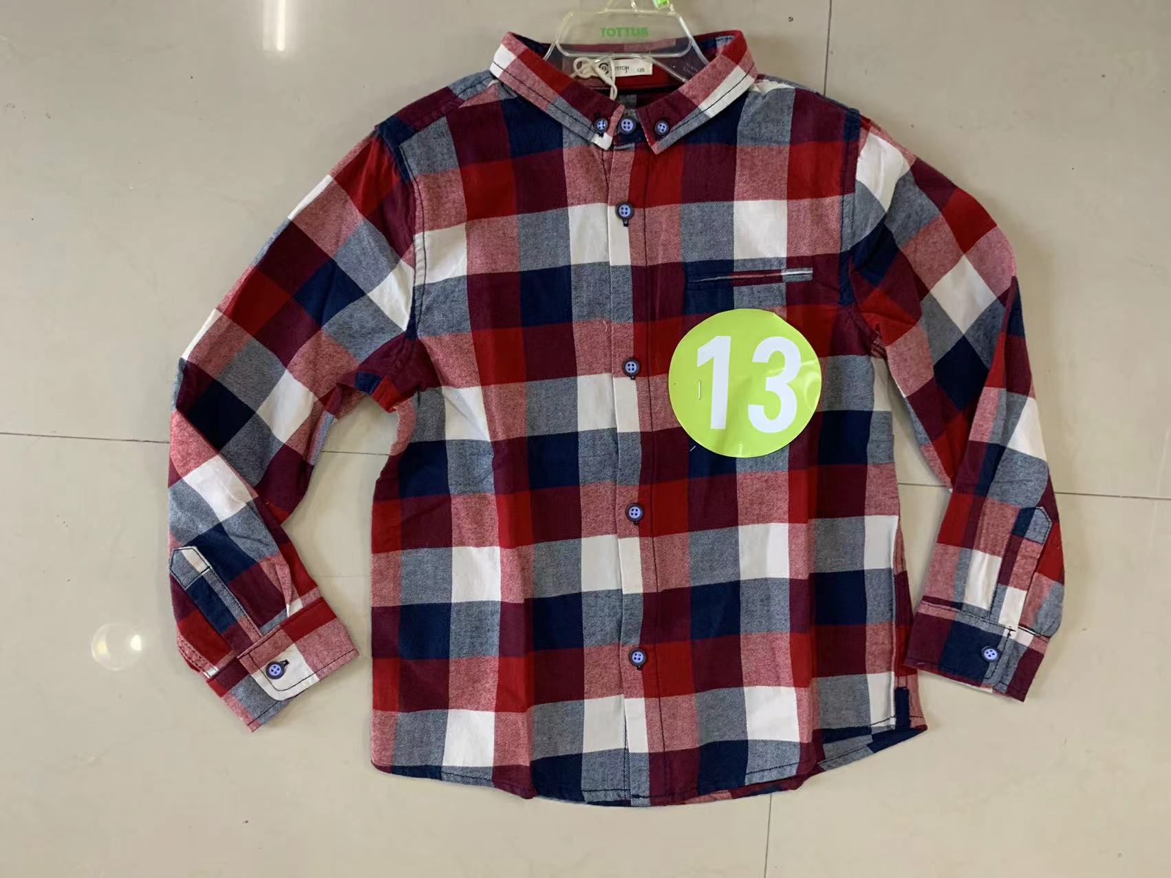 Boys woven flannel shirt